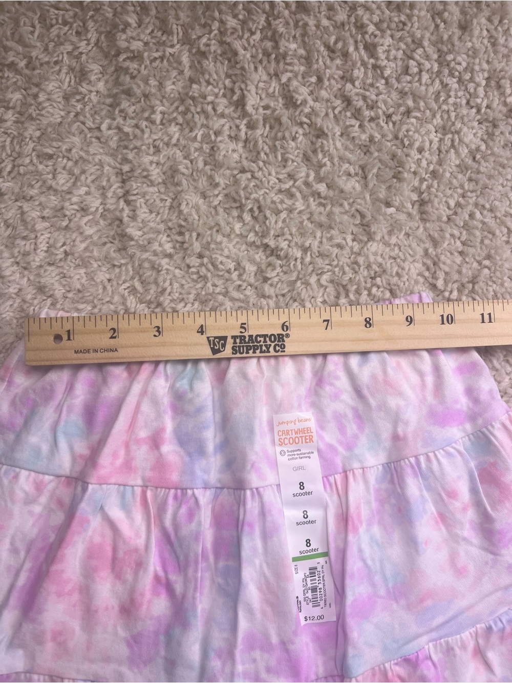 GIRLS JUMPING BEAN SCOOTER SKIRT SZ 8 NWT - Picture 6 of 8